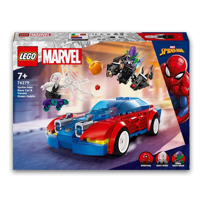 LEGO Spider Man Race Car Venom Green Goblin 76279 Moonpig